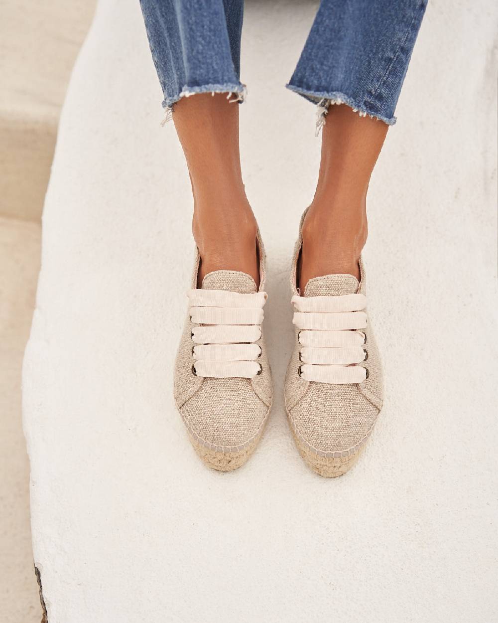 Manebí Organic Hemp Lace-Up Espadrilles - La Havana Natural Shopping Online