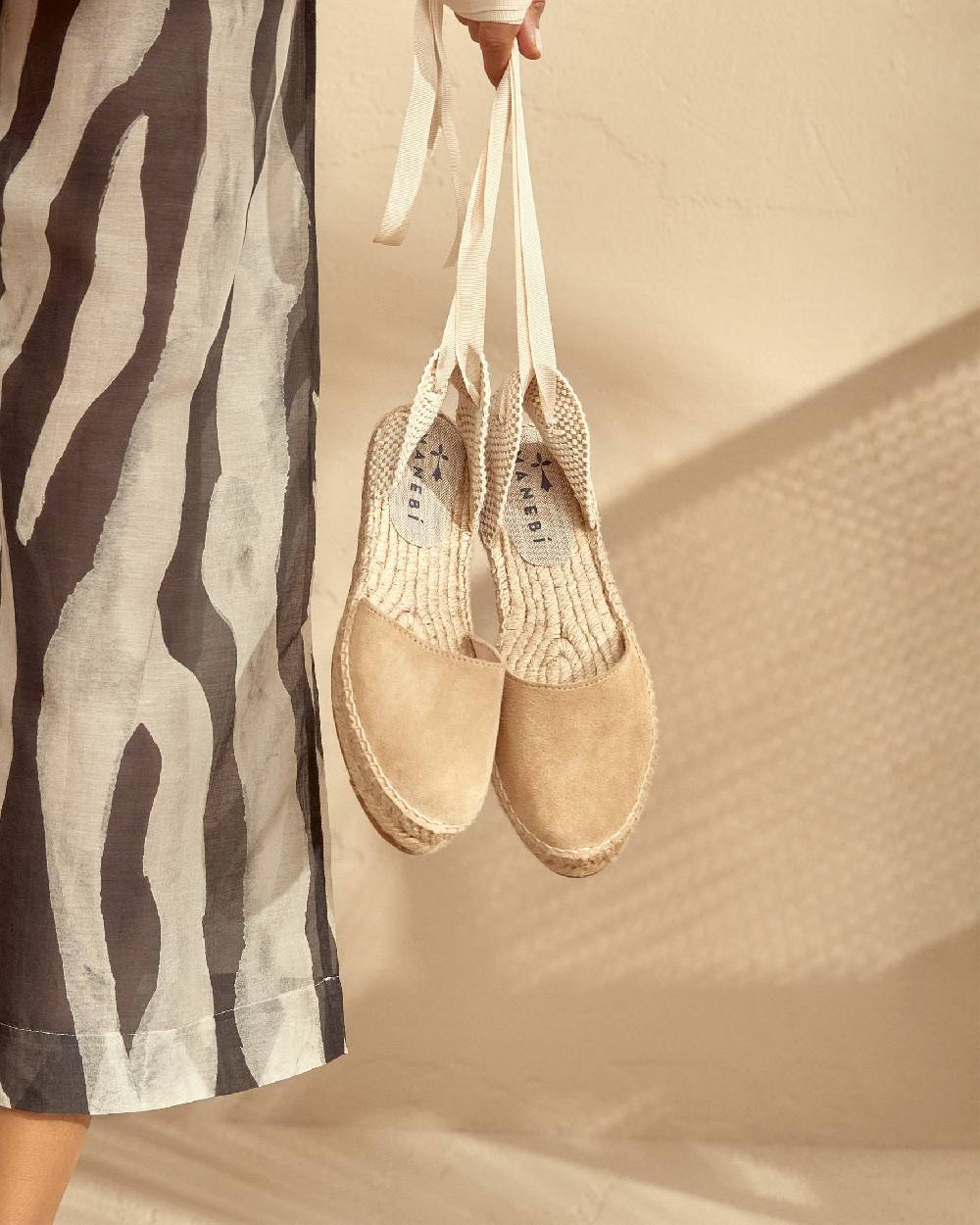 Manebí Valenciana con suola bassa - Hamptons - Champagne Beige Novità