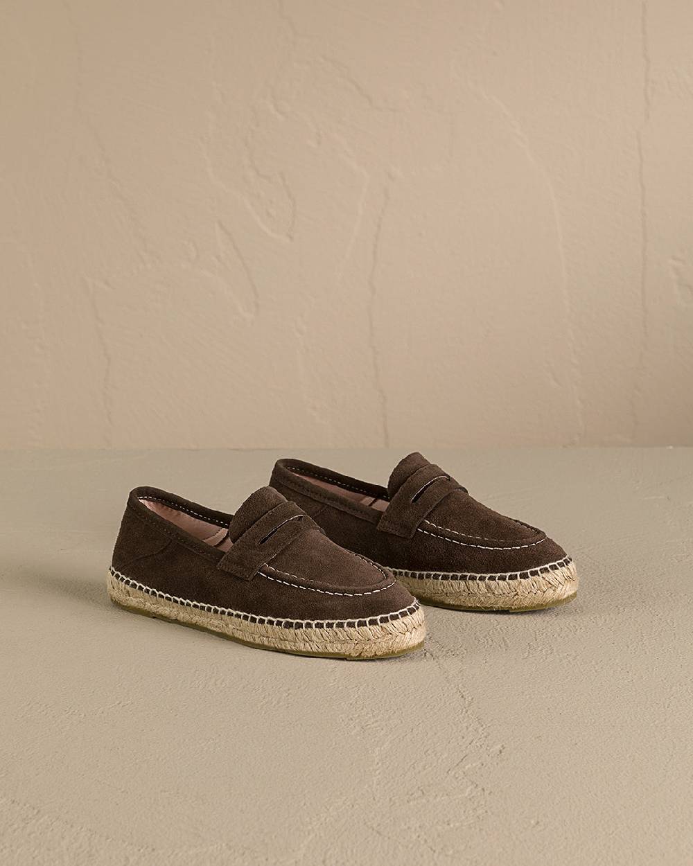 Manebí Suede Loafers Espadrilles - Hamptons Cocoa Saldi