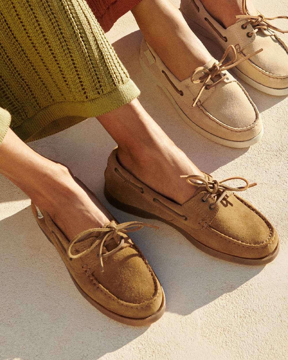 Manebí Suede Boat-Shoes - Hamptons Cuero Comprare a buon mercato