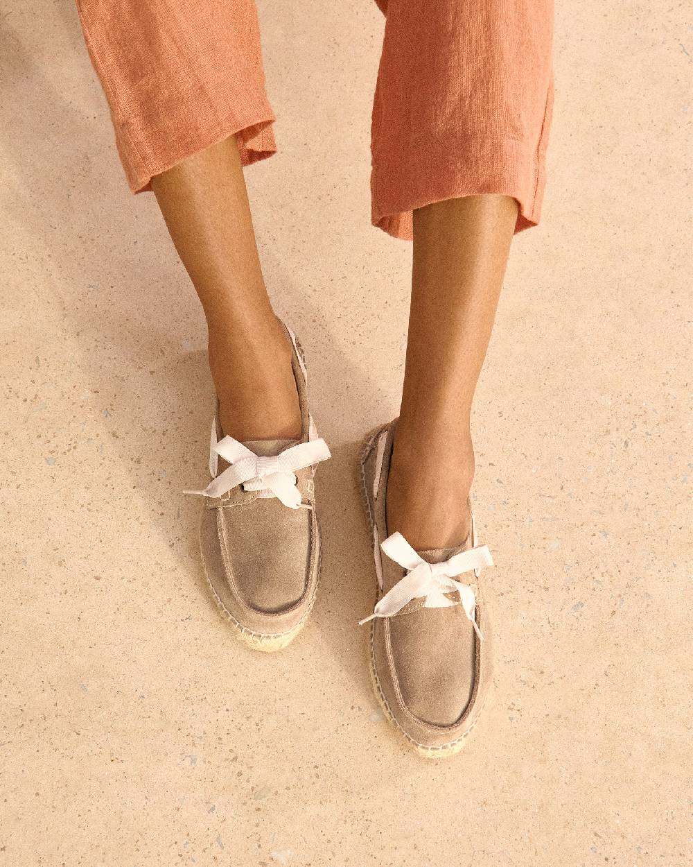 Manebí Scarpe da barca - Hamptons - Vintage Taupe Grande vendita