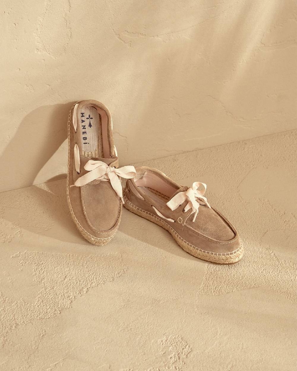 Manebí Scarpe da barca - Hamptons - Vintage Taupe Grande vendita