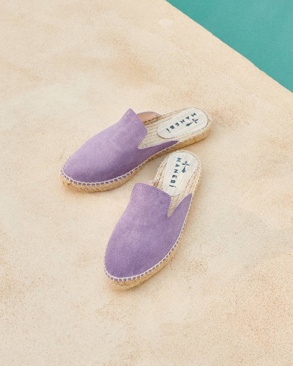 Manebí Suede Mules - Wisteria Lilac Negozio