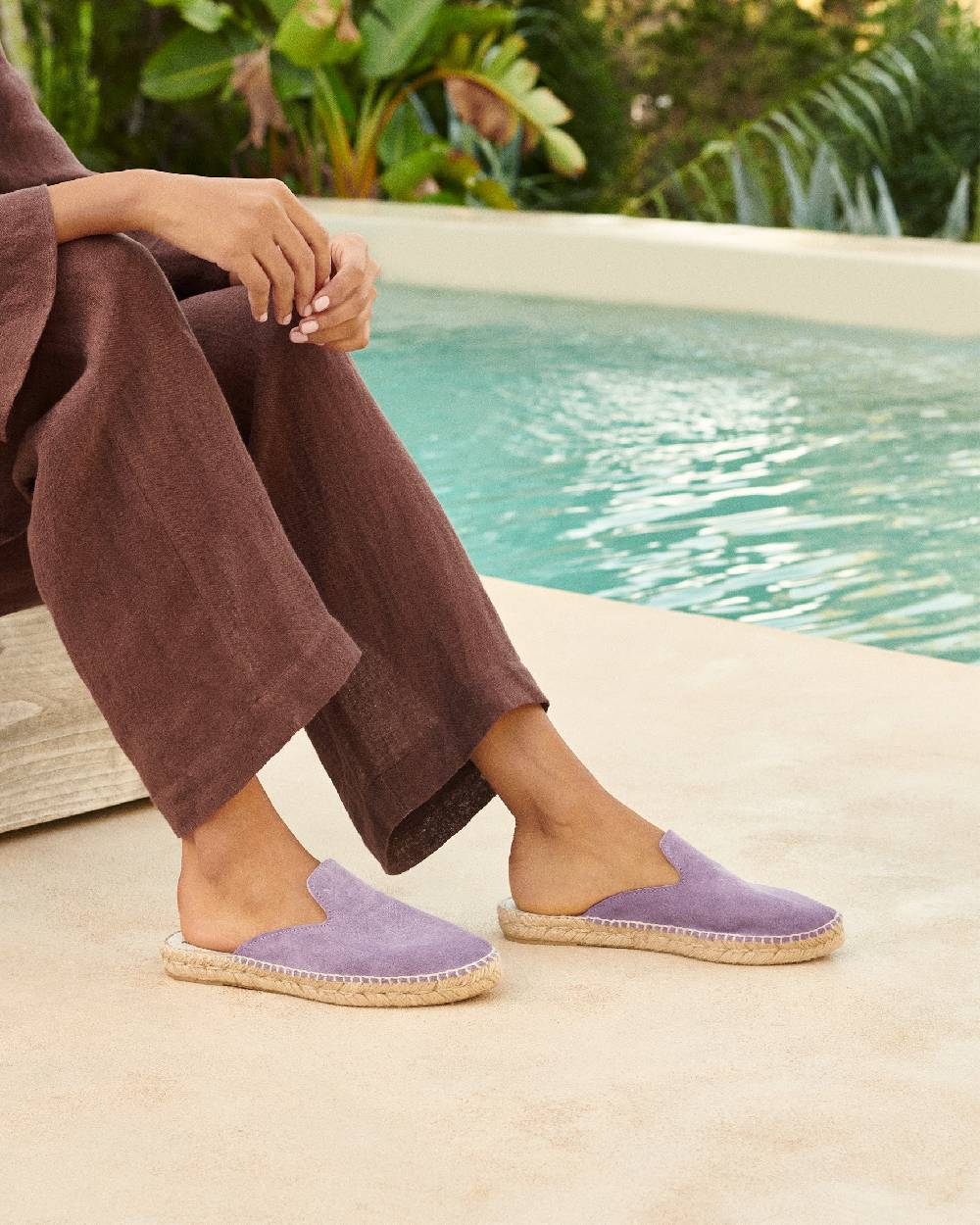 Manebí Suede Mules - Wisteria Lilac Negozio