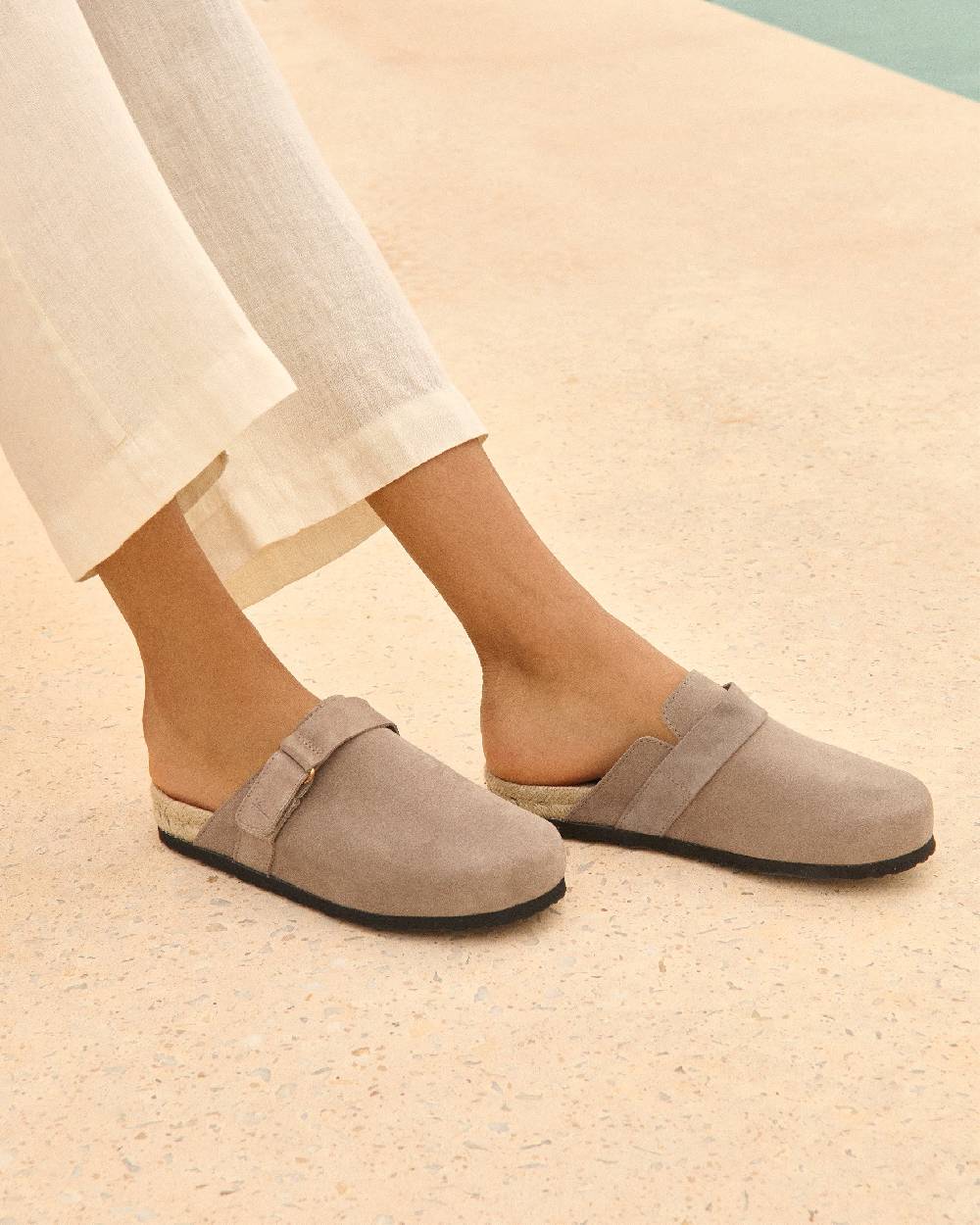 Manebí Suede Clog Mules - Hamptons Coco Brown Latest fashion