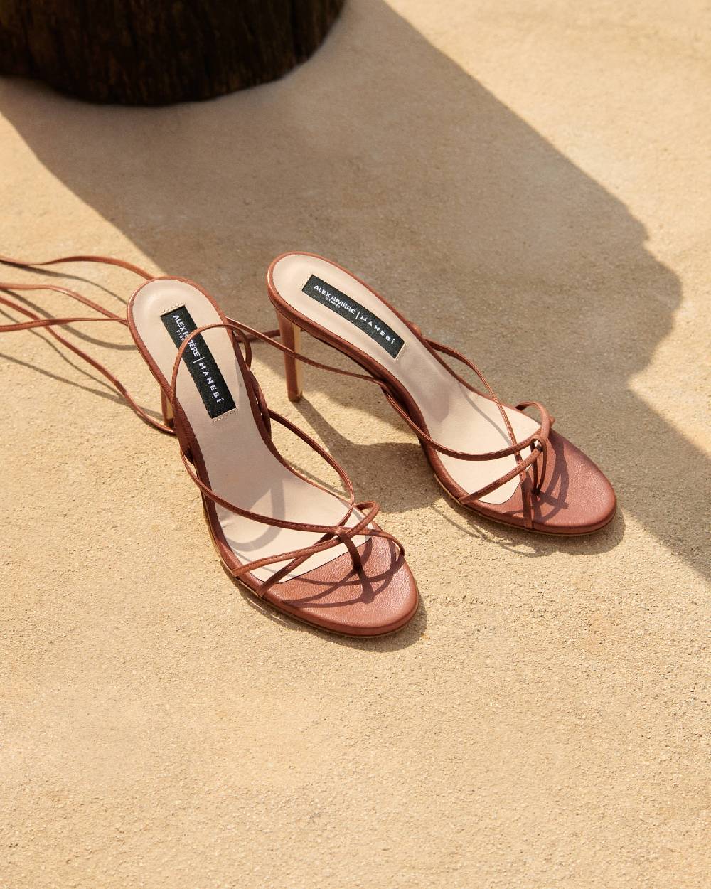 Manebí Alex Leather Heels - Thongs Brown Nuovi prodotti