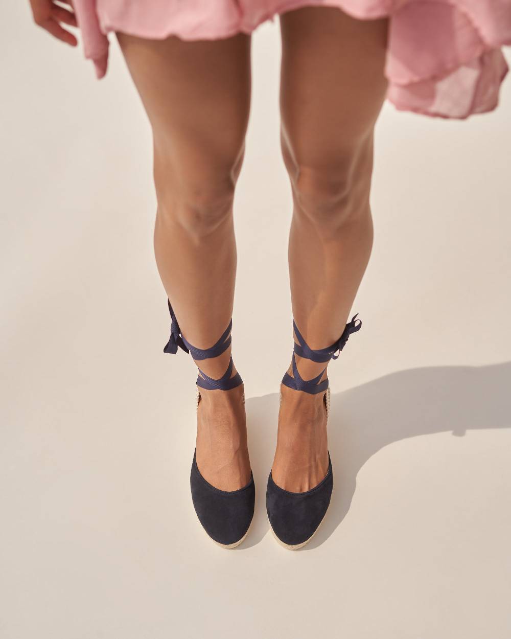 Manebí Soft Suede Low Wedge Espadrilles - Hamptons Patriot Blue Discount Store per i nuovi prodotti