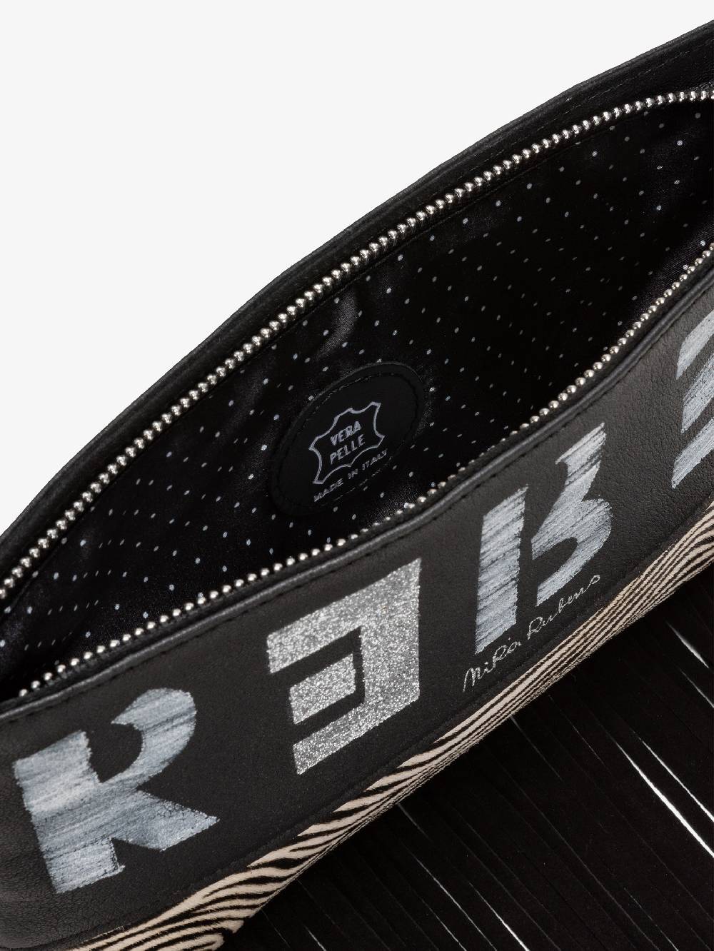Nira Rubens Minibag Frange - Zebrina Silver Online