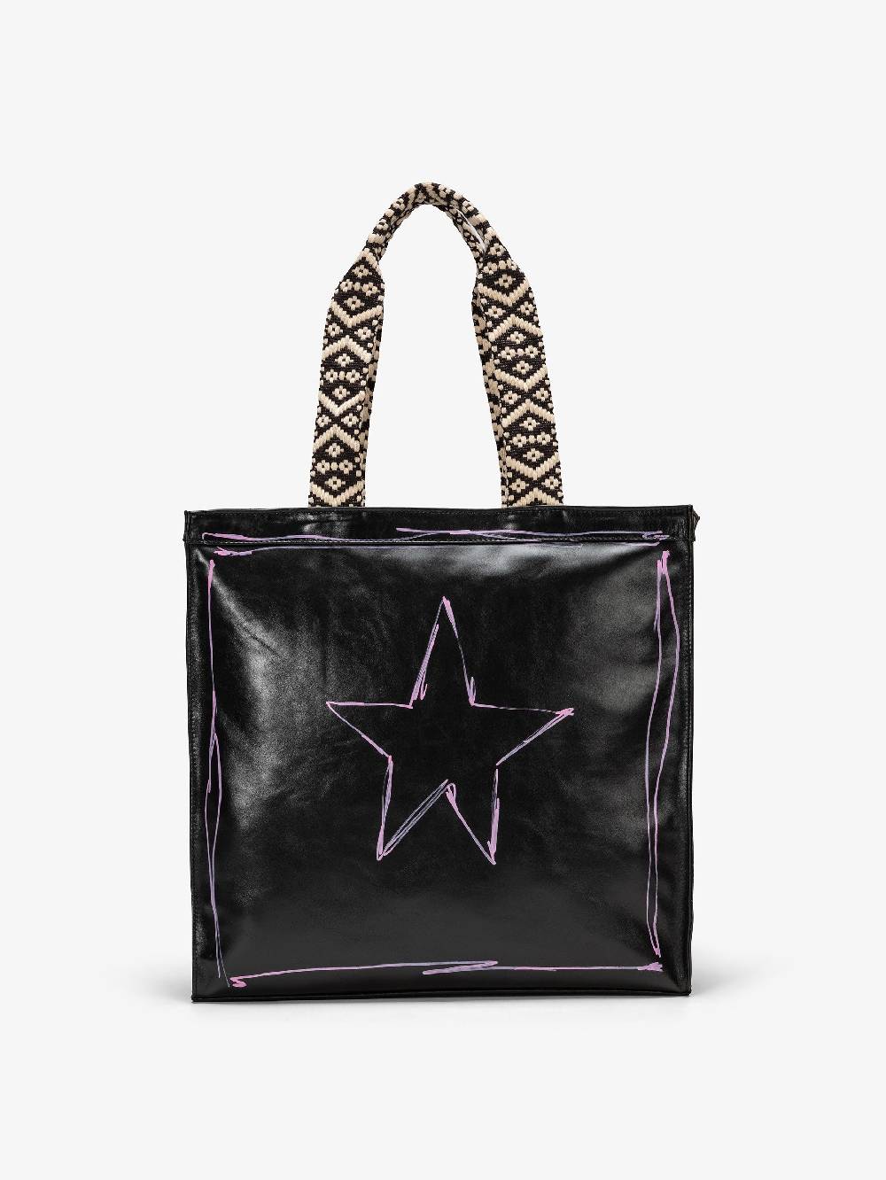 Nira Rubens SHOPPING BAG BLACK GLOSSY - STREET Enormi risparmi