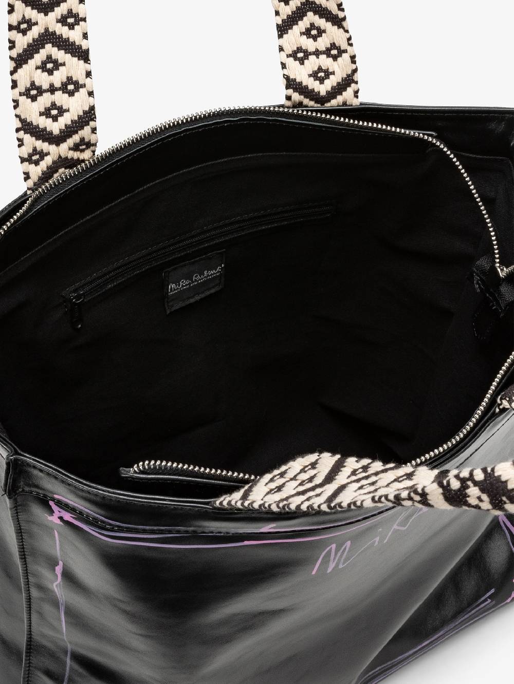 Nira Rubens SHOPPING BAG BLACK GLOSSY - STREET Enormi risparmi