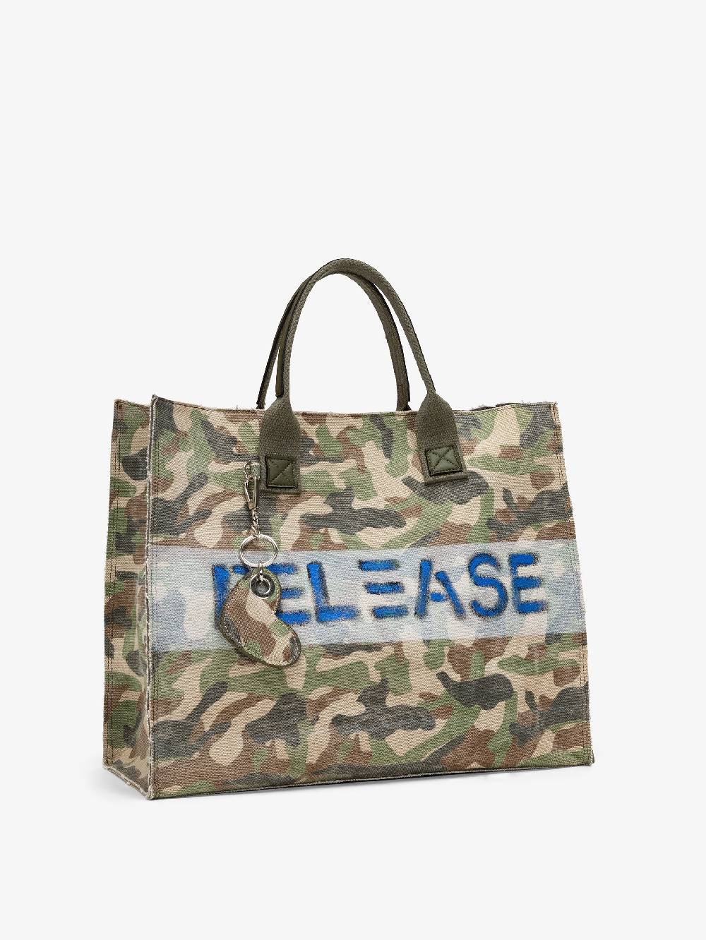Nira Rubens EASY TOTE - MILITARY STONE RELEASE Ritorno libero
