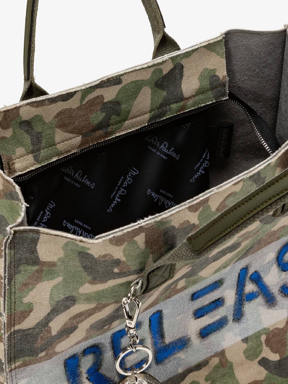 Nira Rubens EASY TOTE - MILITARY STONE RELEASE Ritorno libero