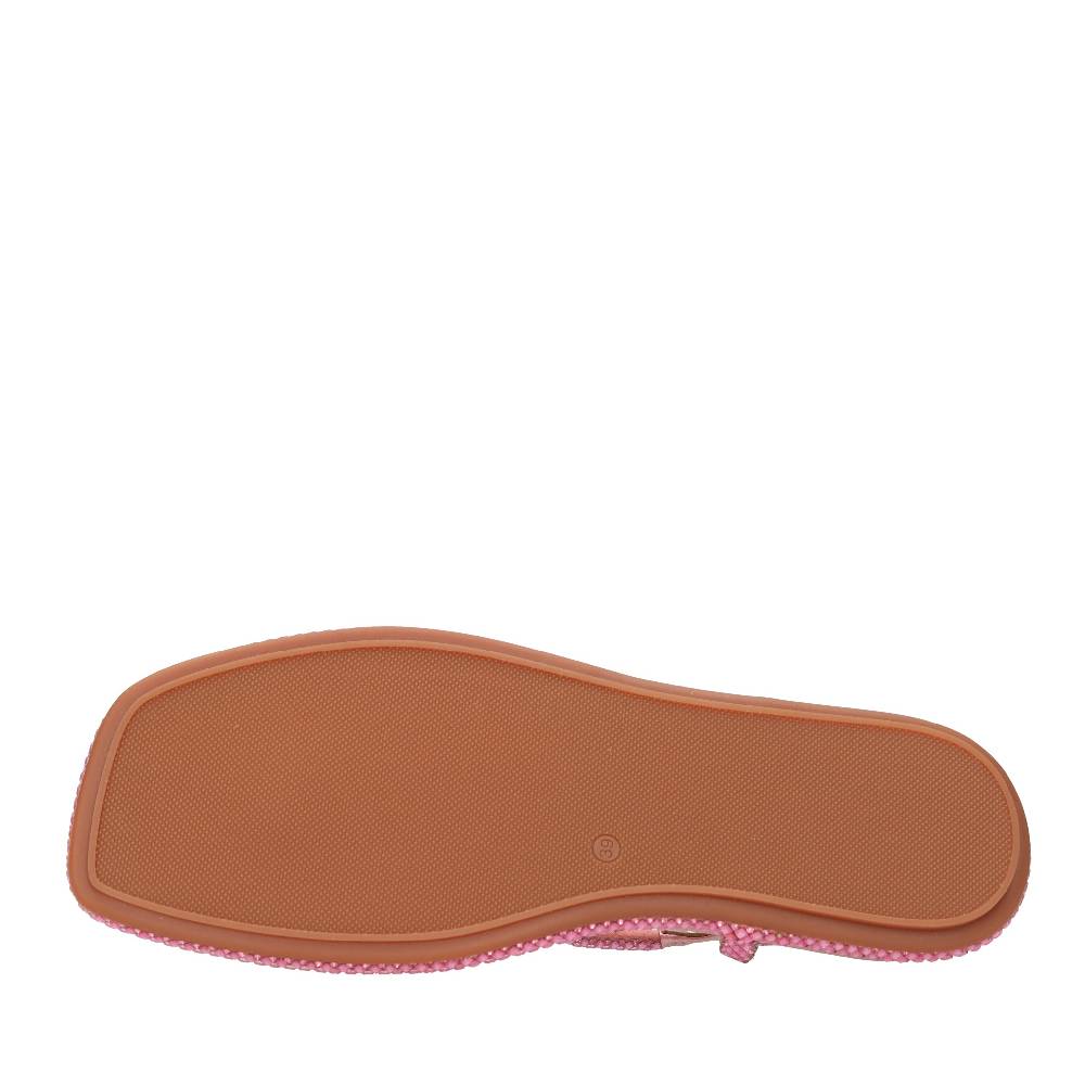 ALMA EN PENA Sandali flat infradito in pelle e strass Offerta
