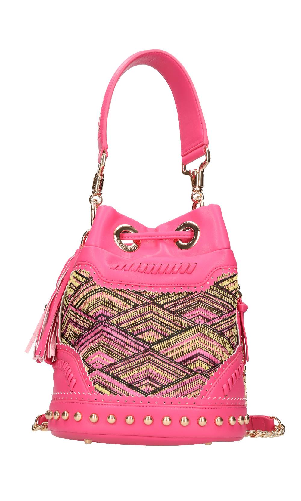 LA CARRIE Borsa in rafia ed ecopelle Vendite Flash
