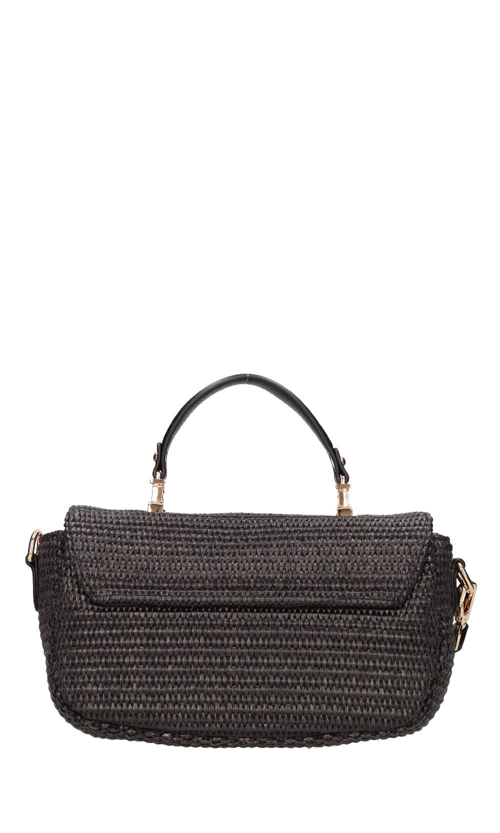LA CARRIE Borsa in rafia ed ecopelle In Saldo