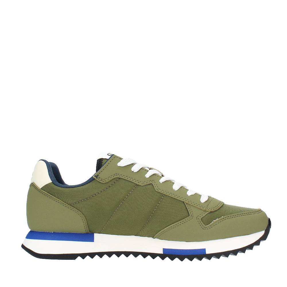 SUN68 Sneakers in pelle e tessuto Nuova