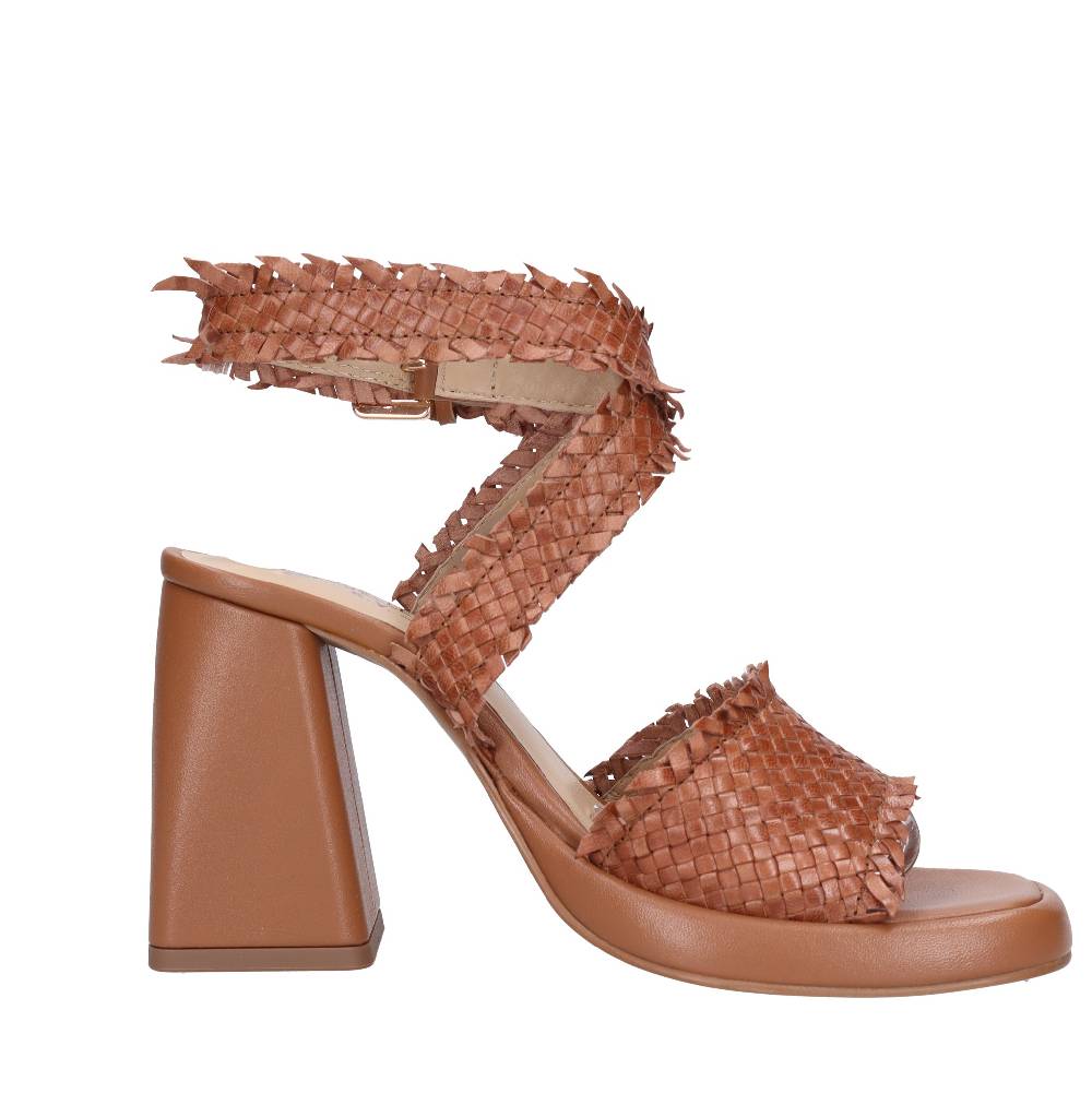 EMANUELLE VEE Sandali in pelle Vendite Flash