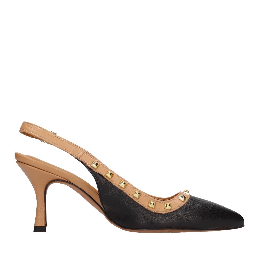ELENA DEL CHIO Décolleté slingback in pelle Affare Del Giorno
