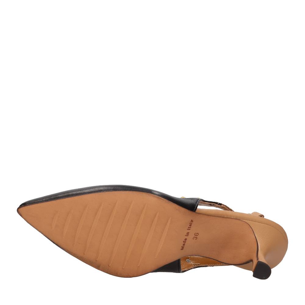 ELENA DEL CHIO Décolleté slingback in pelle Affare Del Giorno