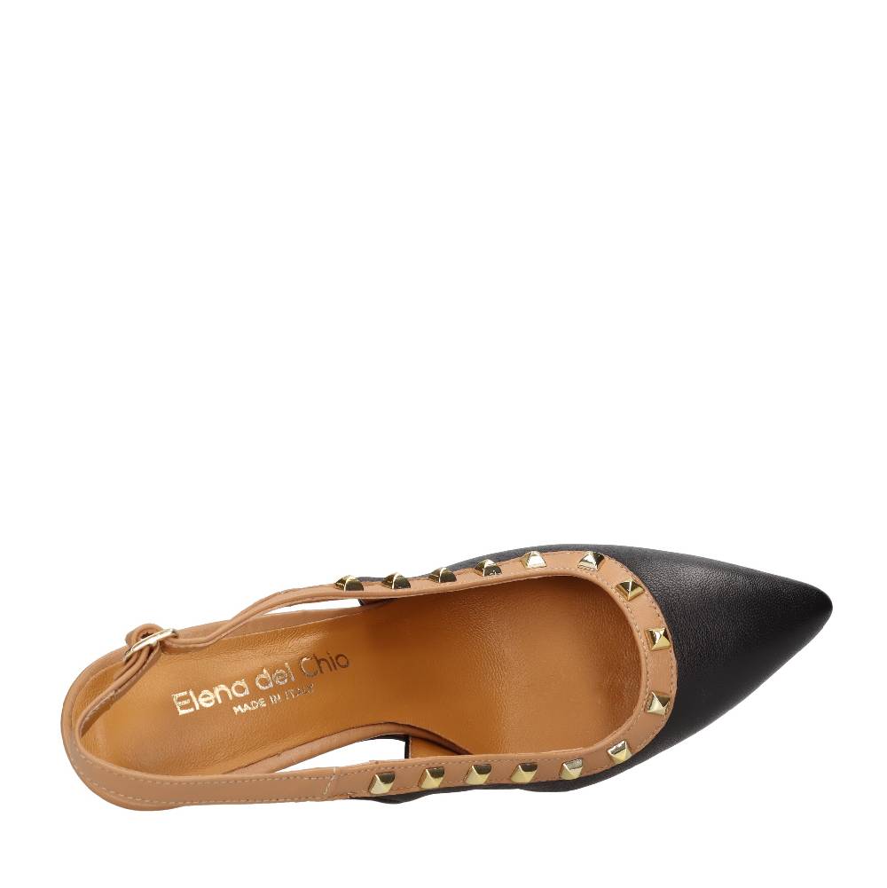 ELENA DEL CHIO Décolleté slingback in pelle Affare Del Giorno