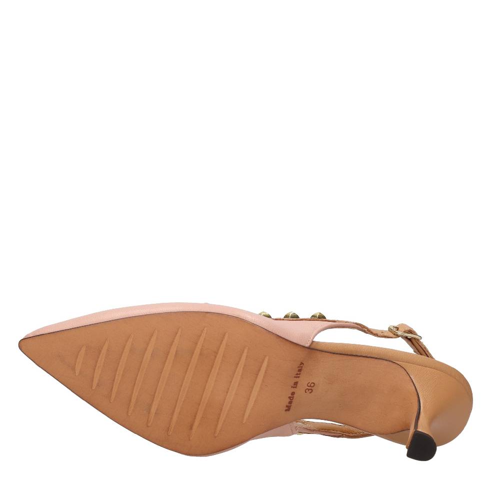 ELENA DEL CHIO Décolleté slingback in pelle Prezzo Ridotto