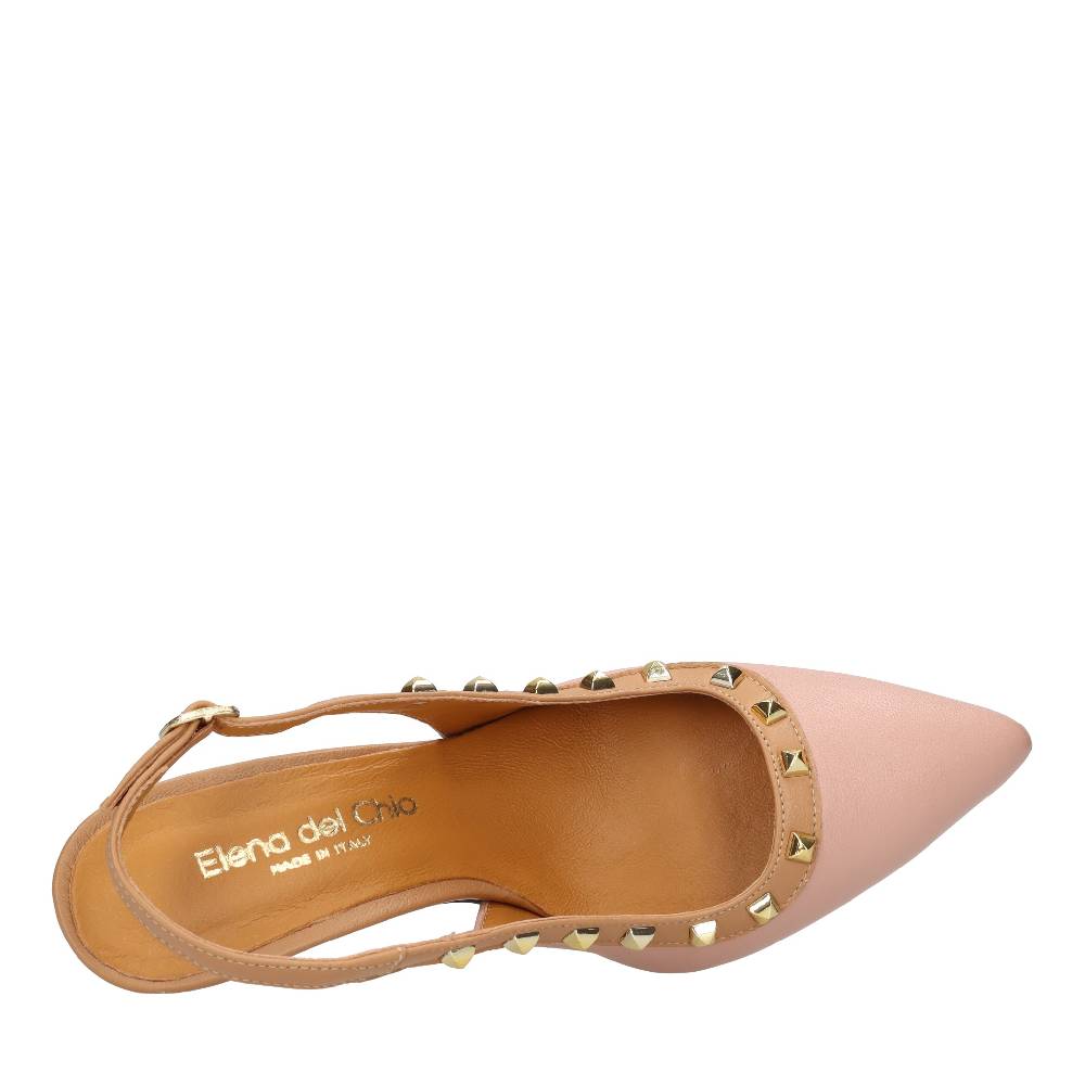 ELENA DEL CHIO Décolleté slingback in pelle Prezzo Ridotto