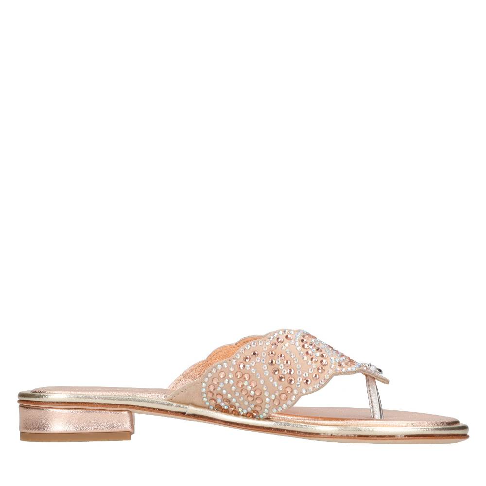 PASQUINI Mules in camoscio e strass Convenienza