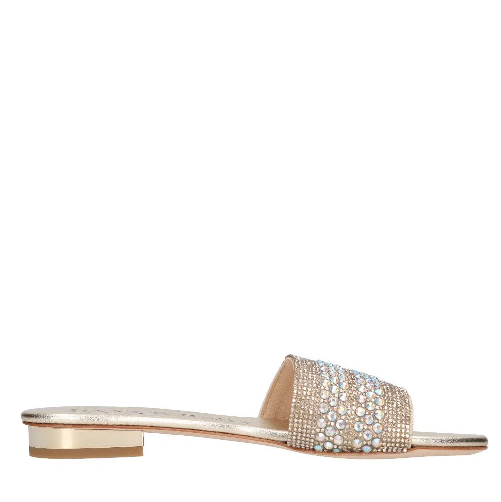 PASQUINI Mules in pelle e strass Presa