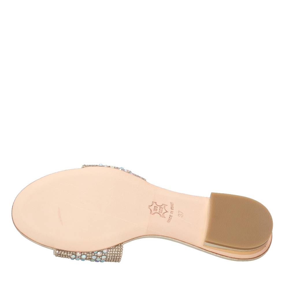 PASQUINI Mules in pelle e strass Presa