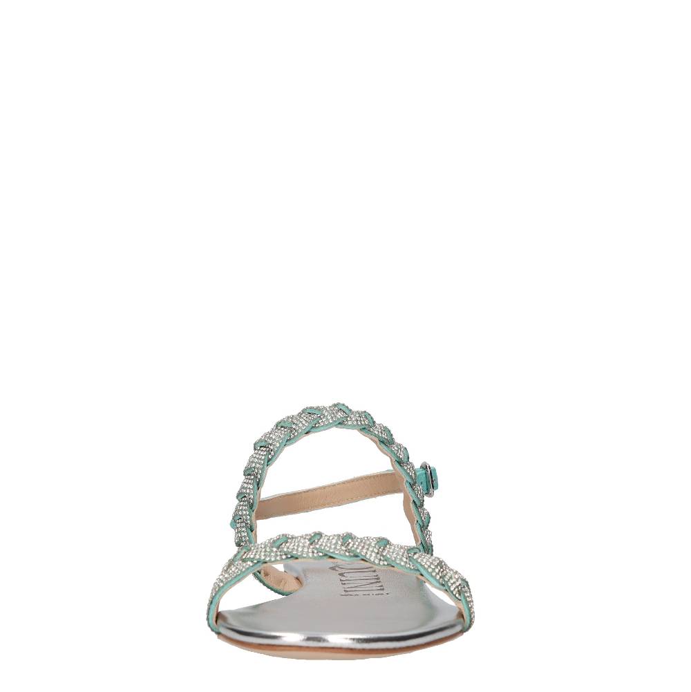 PASQUINI Sandali in pelle e strass Sconto