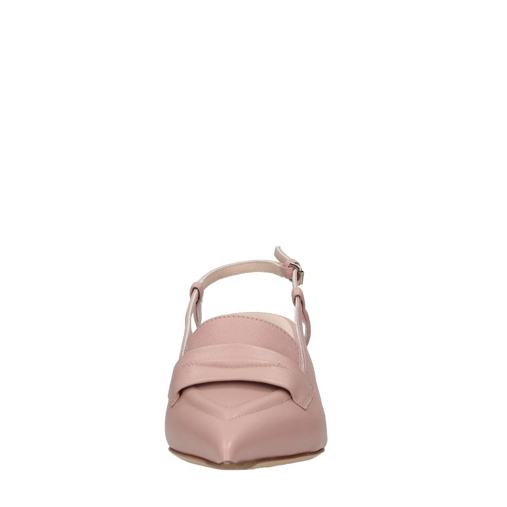 STRATEGIA Décolleté slingback in pelle In Saldo