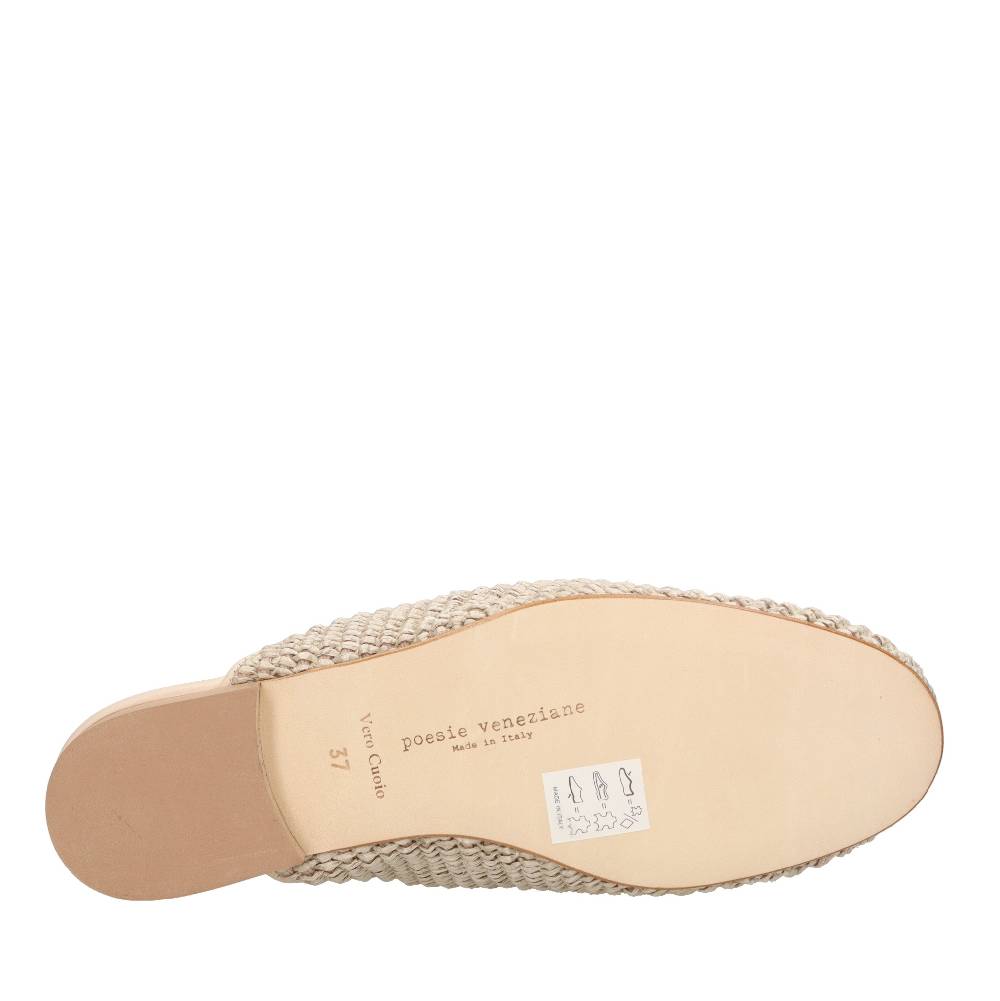 POESIE VENEZIANE Mules in rafia Nuova