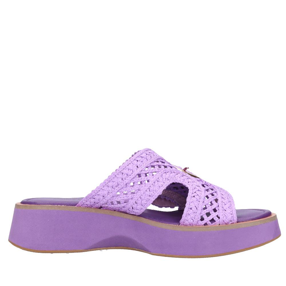EMANUELLE VEE Mules in tessuto Moda