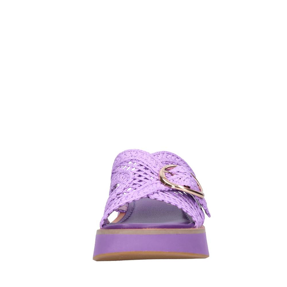 EMANUELLE VEE Mules in tessuto Moda