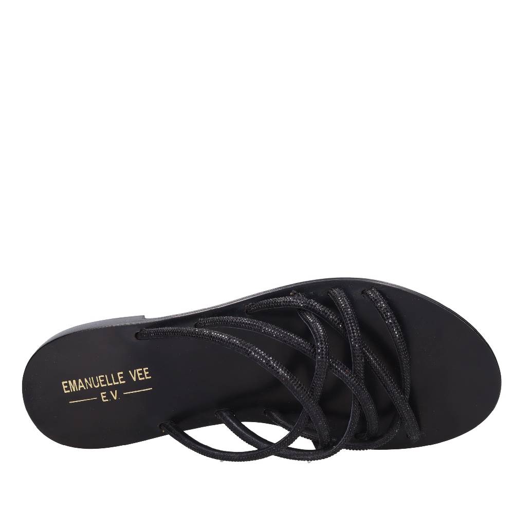 EMANUELLE VEE Mules con strass 2025