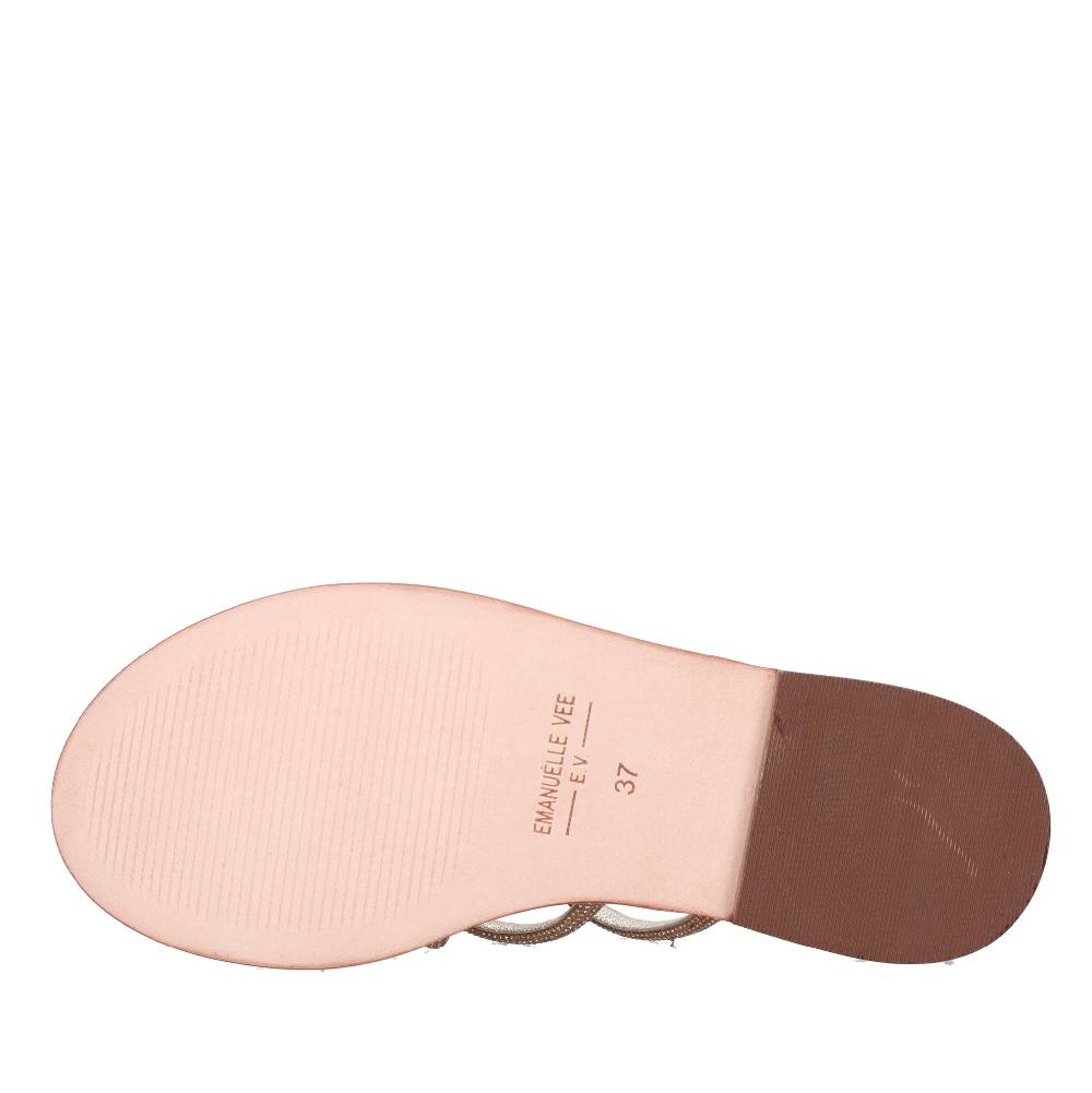 EMANUELLE VEE Mules con strass Italy