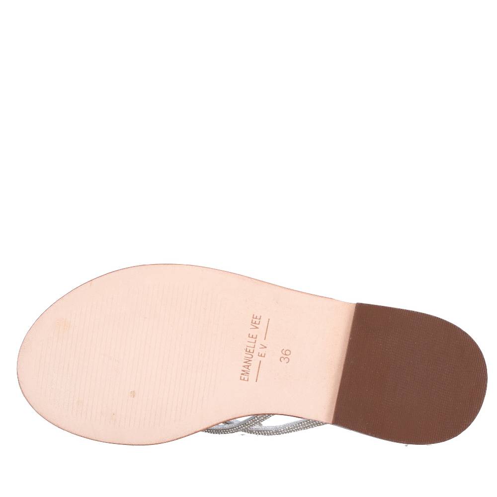 EMANUELLE VEE Mules con strass Italia