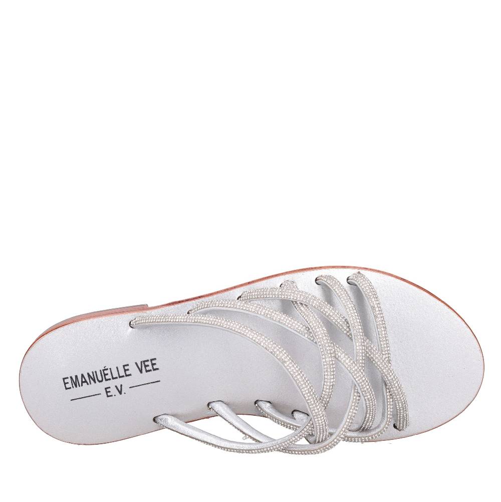 EMANUELLE VEE Mules con strass Italia