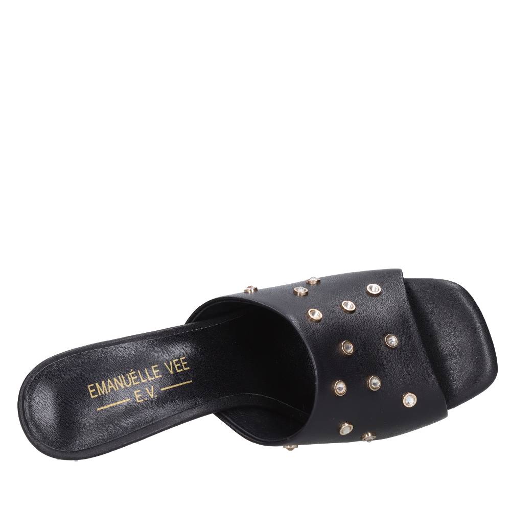 EMANUELLE VEE Mules in pelle Offerte esclusive