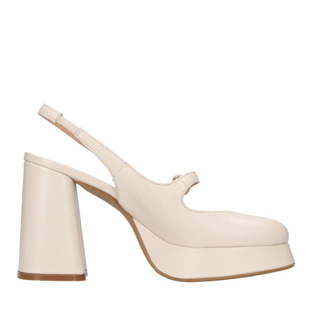 FESTA Décolleté slingback in pelle Consegna Veloce