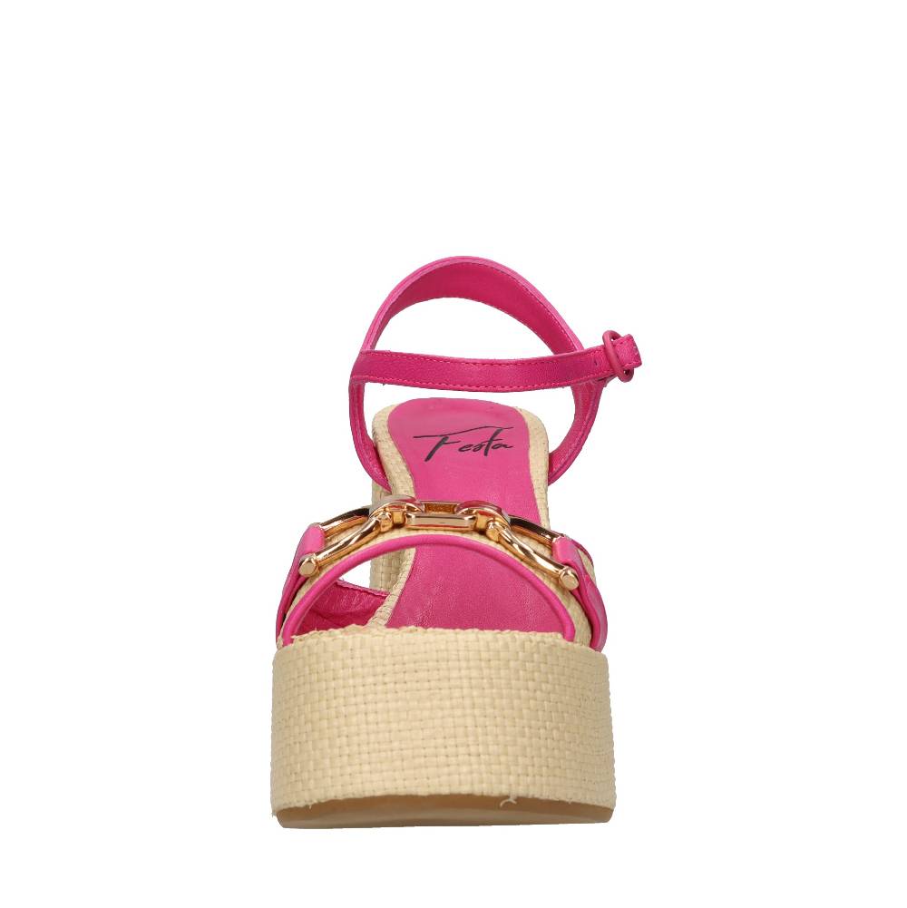 FESTA Sandali in rafia e pelle Shopping Online