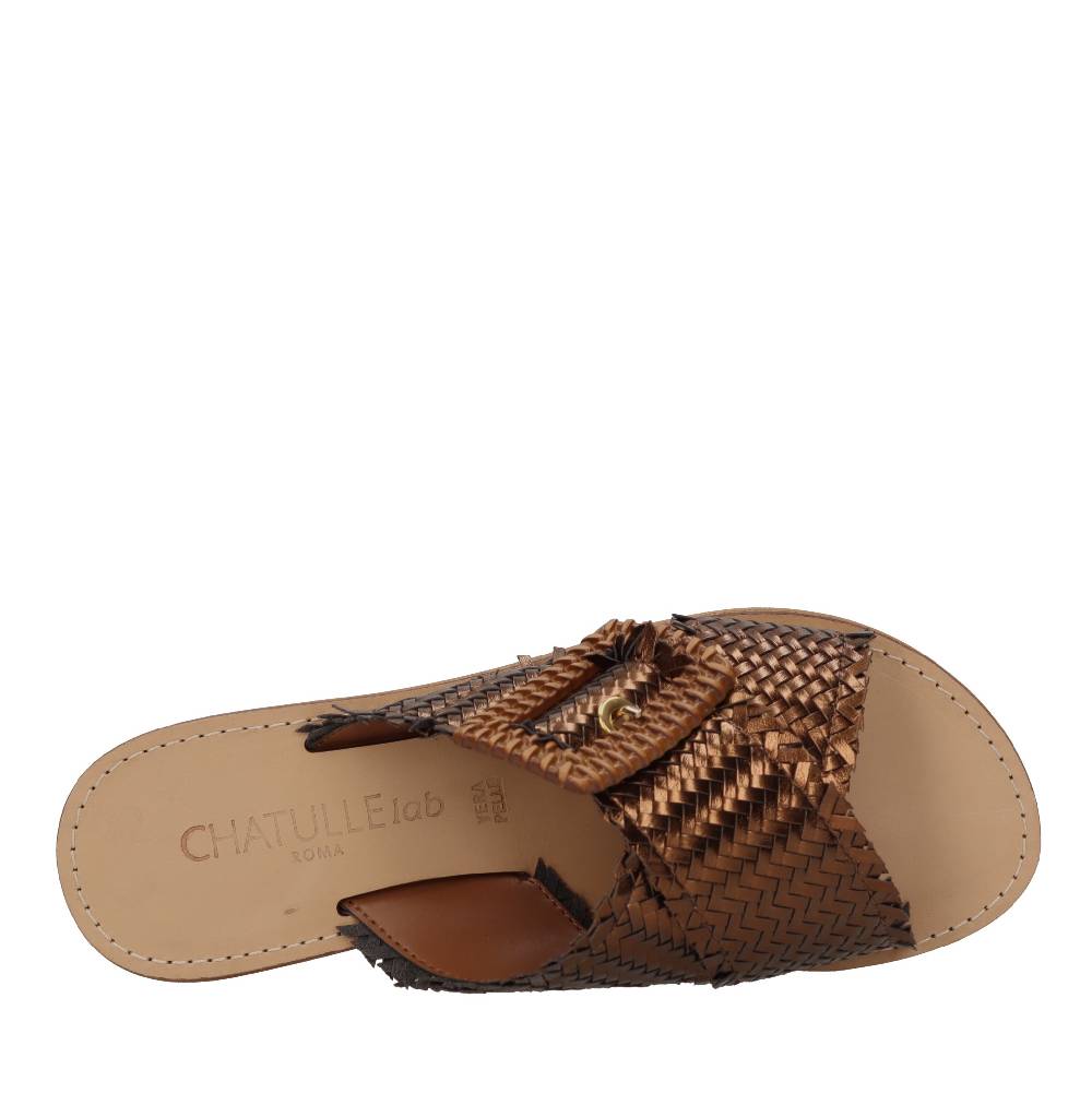 CHATULLE LAB Mules in ecopelle intrecciata Vendita Calda