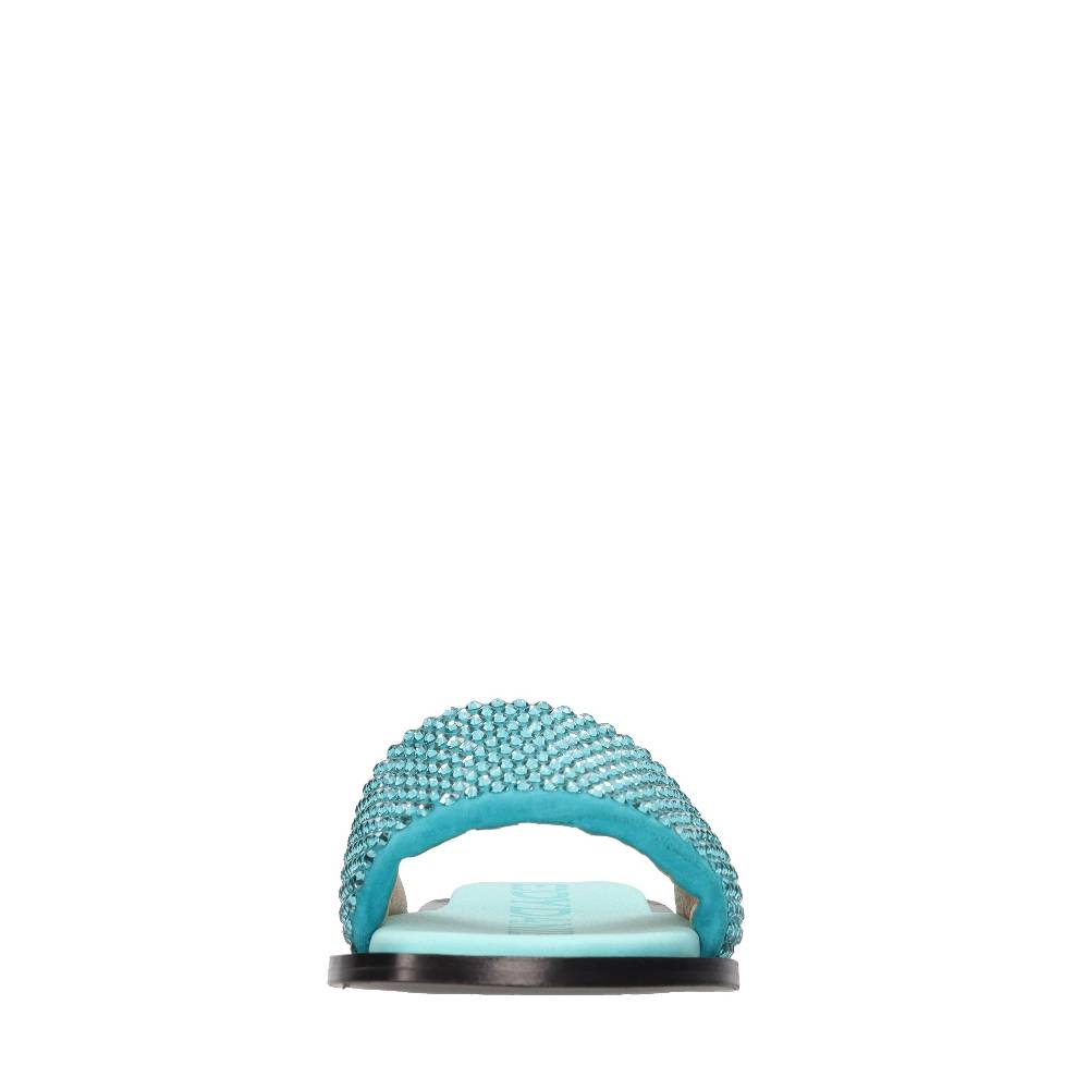 EDDY DANIELE Mules in camoscio e strass Vendite Flash