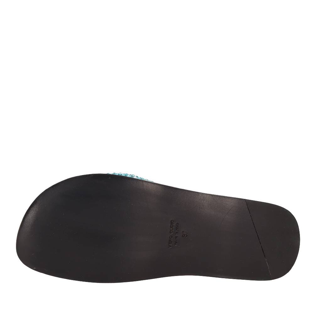 EDDY DANIELE Mules in camoscio e strass Vendite Flash