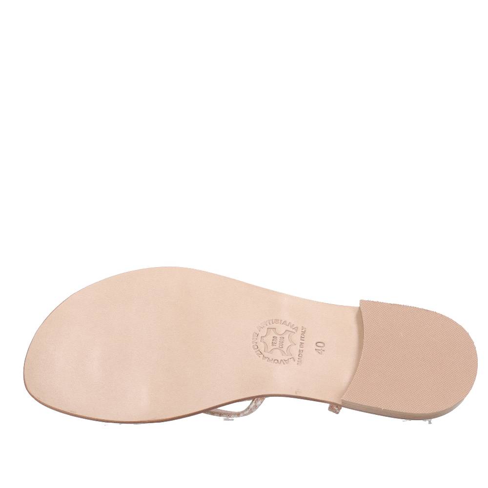 PAOLO FERRARA Sandali infradito in pelle In Linea
