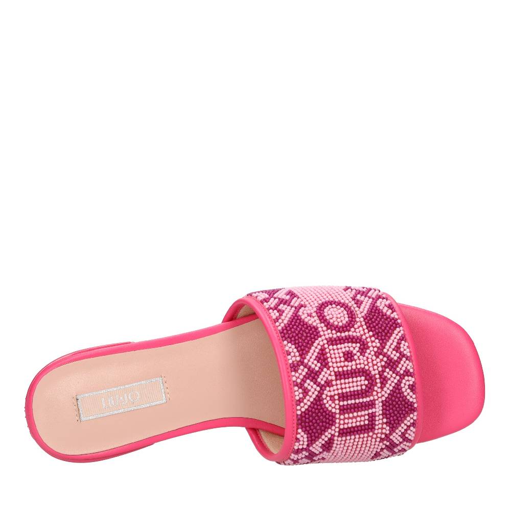 LIU JO Mules in perline ed ecopelle Presa