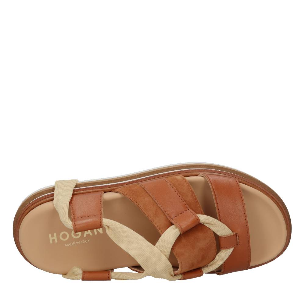 HOGAN Sandali flat in pelle Moda