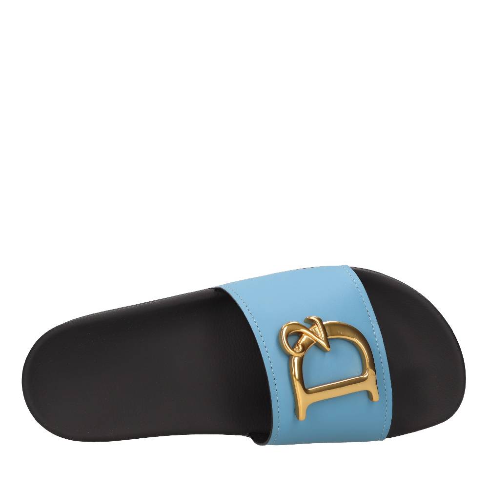 DSQUARED2 Mules in gomma e pelle Nuovo