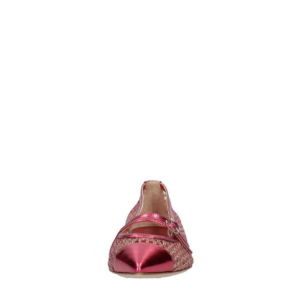 CASADEI Ballerine in pelle e tessuto 2025