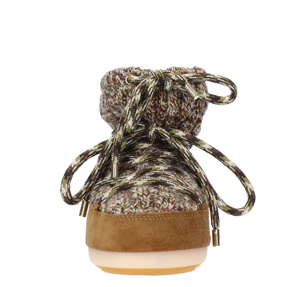 MOON BOOT Stivaletti da neve modello LOW WOOL MOON BOOT in camoscio e tessuto Convenienza